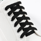 Шнурки для обуви, плоские, 8 мм, 90 см, фасовка 25 шт, цвет чёрный - фото 8513134