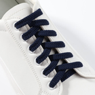 Шнурки для обуви, плоские, 8 мм, 120 см, фасовка 25 штук, цвет синий - Фото 1