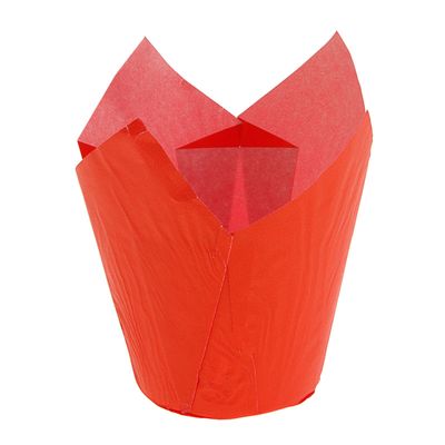 Форма бумажная "Тюльпан" 5 х 8 см, оранжевый