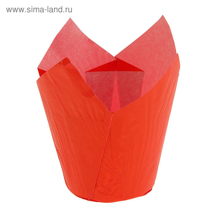 Форма бумажная "Тюльпан" 5 х 8 см, оранжевый - Фото 1