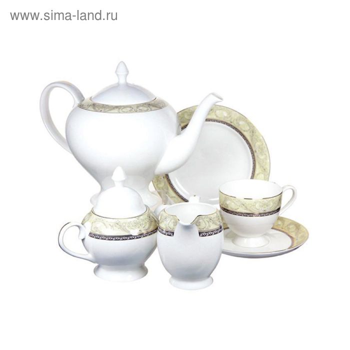 Чайный сервиз «Романтика», 21 предмет на 6 персон - Фото 1