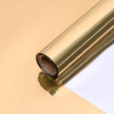 Полисилк односторонний матовое золото + серебро, 1×20 м