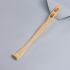 Массажёр-чесалка, двусторонний, из бамбука, 45 × 3,5 см, цвет бежевый - Фото 4