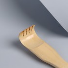 Массажёр-чесалка, двусторонний, из бамбука, 45 × 3,5 см, цвет бежевый - Фото 5