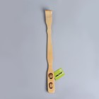 Массажёр-чесалка, двусторонний, из бамбука, 45 × 3,5 см, цвет бежевый - Фото 6