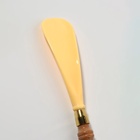 Массажёр - чесалка, универсальный, с ложкой, деревянный, 47×4×3 см, жёлтый - Фото 5