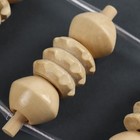 Массажёр-лента, 11 звеньев, 100 × 6 × 2 см, деревянный 260992