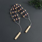 Массажёр-лента для спины, 9 звеньев, деревянный, с шипами, 84×7.5×3 см, МИКС - Фото 3