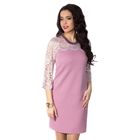 Платье с кружевными рукавами, размер 42, цвет розовый - Фото 3