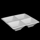 Менажница, 4 секции, 15×15 см, - Фото 1