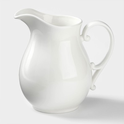 Кувшин Wilmax, 1.15 л, фарфор, белый