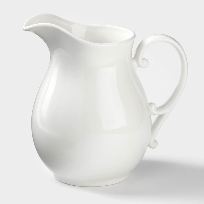 Кувшин Wilmax, 1.15 л, фарфор, белый - Фото 1