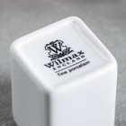Подставка фарфоровая для зубочисток Wilmax, 4×5 см, цвет белый - фото 8303024