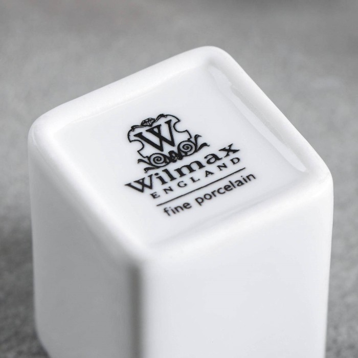 Подставка фарфоровая для зубочисток Wilmax, 4×5 см, цвет белый - фото 1906835605