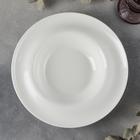 Тарелка фарфоровая глубокая Undina, 450 мл, d=25,5 см, цвет белый - Фото 2