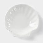 Блюдо-ракушка фарфоровое Wilmax Shelley, d=13 см, белое - Фото 2