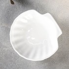 Блюдо-ракушка фарфоровое Wilmax Shelley, d=13 см, цвет белый - фото 963118