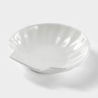 Блюдо-ракушка фарфоровое Wilmax Shelley, d=13 см, белое - Фото 1