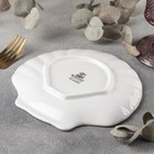 Блюдо-ракушка фарфоровое Wilmax Shelley, d=18 см, белое - Фото 3