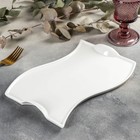 Блюдо Wilmax, 26×17.5 см, фарфор, белое - Фото 2