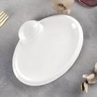 Блюдо фарфоровое с соусником Wilmax Teona, d=20 см, белое - Фото 2