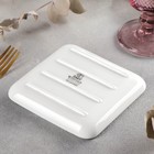 Блюдо фарфоровое Wilmax, 13×13 см, цвет белый - Фото 3