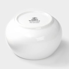 Сахарница с крышкой Wilmax, 210 мл, фарфор, белая - Фото 5