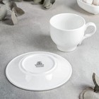 Набор фарфоровый чайный, 4 предмета: чашка 220 мл, 2 блюдца d=14 см, цвет белый - фото 4598015