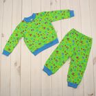 Пижама для мальчика, рост 92 см, цвет зелёный Ф-008 - Фото 1