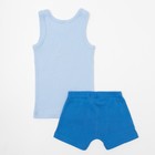 Комплект для мальчика (майка, трусы-боксеры), рост 122-128 см (64), цвет голубой CAK 3397 - Фото 3