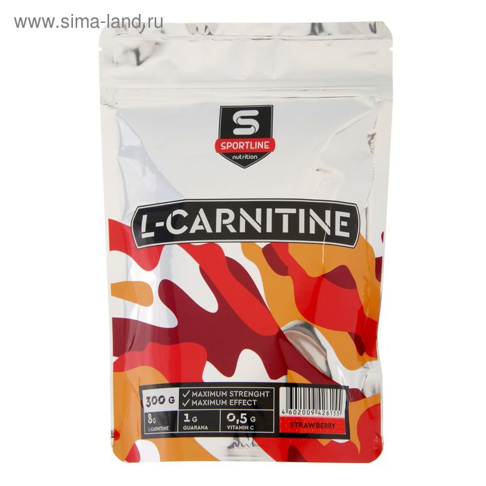 L-Карнитин SportLine, Клубника, спортивное питание, 300 г - Фото 1