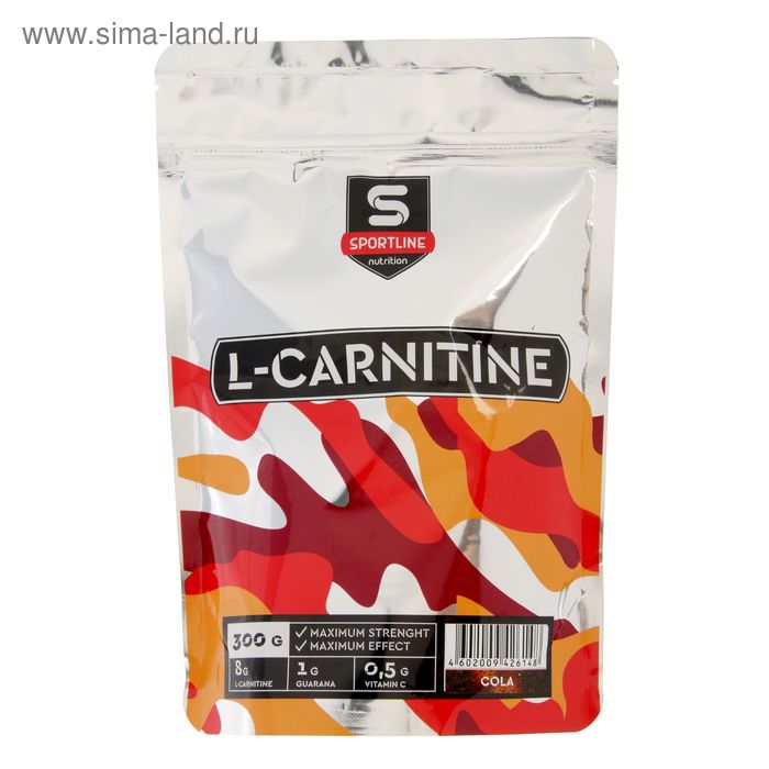 L-Карнитин SportLine, Кола, спортивное питание, 300 г - Фото 1
