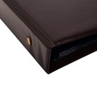 Альбом вертикальный для марок "Коллекция", 230 x 270 мм, (ПВХ) с комплектом листов 5 штук, коричневый - Фото 3