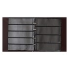 Альбом вертикальный для марок "Коллекция", 230 x 270 мм, (ПВХ) с комплектом листов 5 штук, коричневый - Фото 5