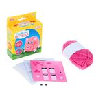 Игрушка из помпона "Свинка" - Фото 2