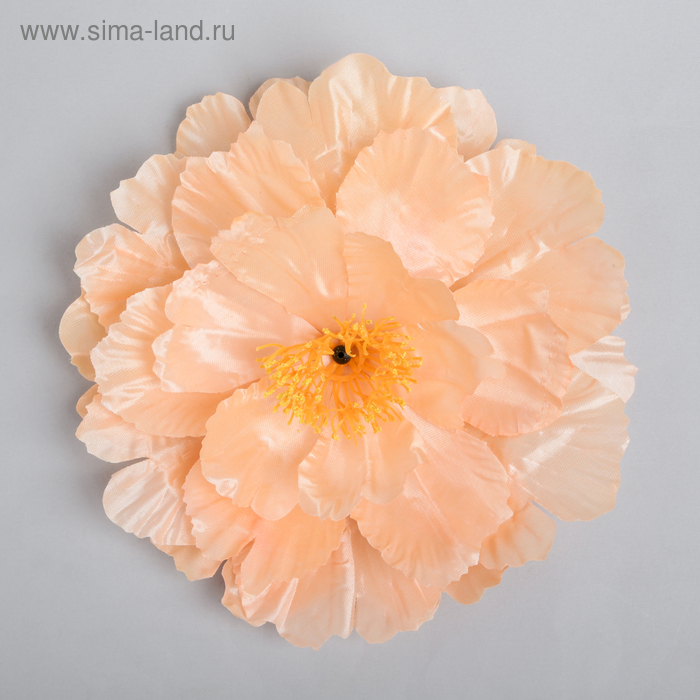 Цветы искусственные для декора, цвет персиковый - Фото 1