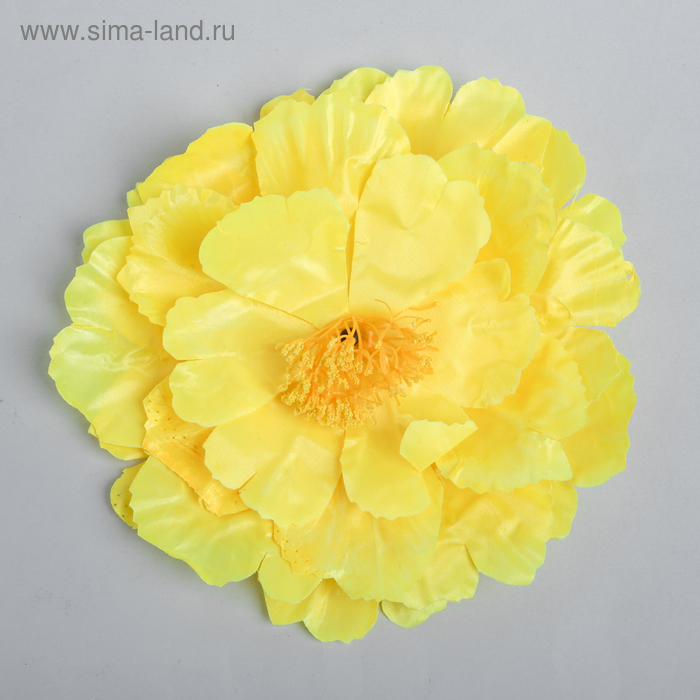 Цветы искусственные для декора, цвет желтый - Фото 1