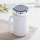 Кружка керамическая с зеркальной крышкой «Одуванчик», 500 мл, цвет МИКС - Фото 2