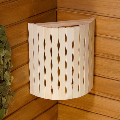 Абажур для бани и сауны «Косичка», липа, 31×27×10.5 см, настенный, угловой, «Добропаровъ»