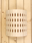 Абажур для бани и сауны «Косичка», липа, 31×27×10.5 см, настенный, угловой, «Добропаровъ» - Фото 4