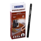Маркер перманентный Centropen 2536, чёрный, узел 2.0 мм, линия 1 мм - Фото 1