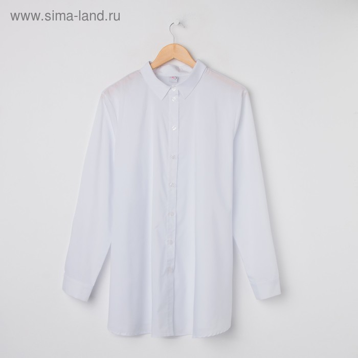 Блуза женская, цвет белый, размер 54 - Фото 1