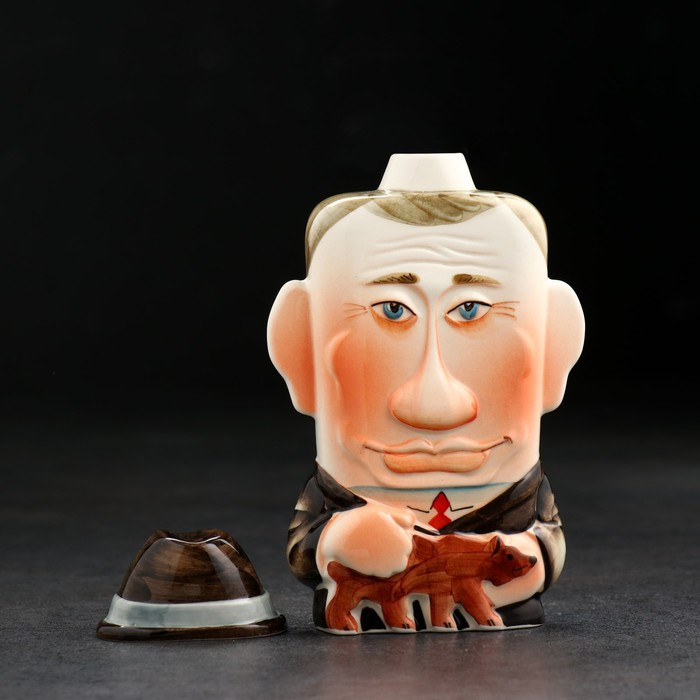 Штоф фарфоровый «Путин», 0.35 л, в упаковке книге - фото 1913506967