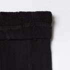 Леггинсы детские махровые «Орнамент», цвет чёрный, рост 116-122 - Фото 3