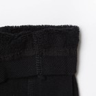 Легинсы детские махровые, цвет черный, рост 98-104 - Фото 3