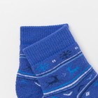 Носки детские махровые, цвет васильковый, размер 12-14 - Фото 2