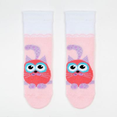 Носки детские махровые, светло-розовые, размер 11-12