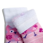 Носки детские плюшевые С729 цвет светло-розовый, принт МИКС, р-р 7-8 - Фото 4