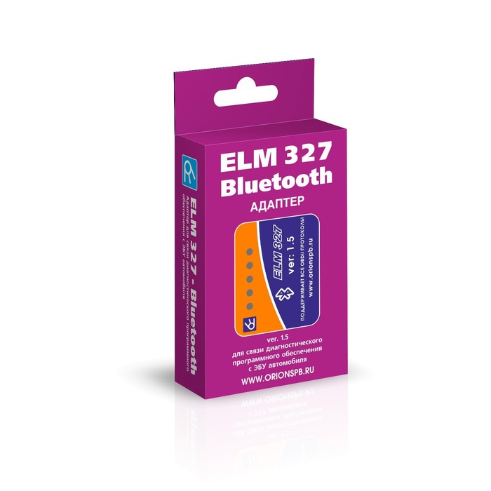 Адаптер для диагностики авто ELM327 OBD II, Bluetooth, AD-1, версия 2.1