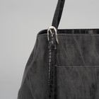 Сумка женская на молнии, 1 отдел, 2 наружных кармана, цвет чёрный - Фото 4
